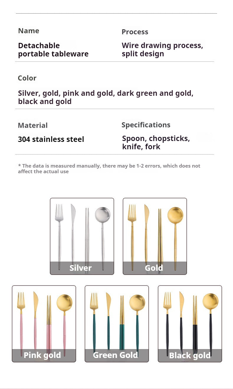 Modern style set luxury royal forks and spoons stainless steel silver 304 stainless steel